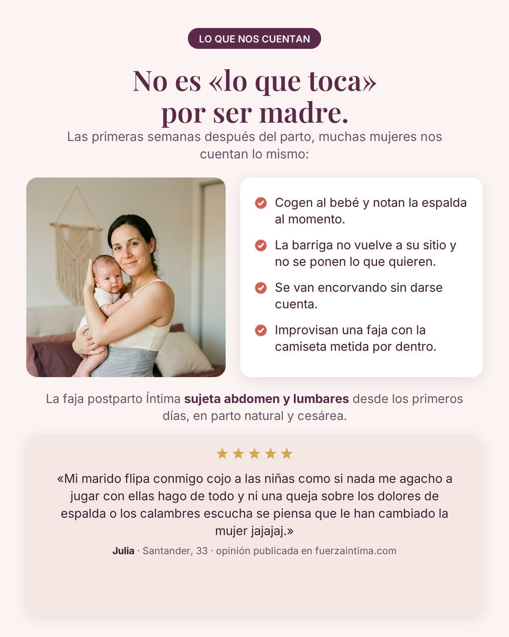 Lo que nos cuentan: identificación y opinión de Julia, Santander